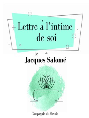 cover image of Lettre à lʼintime de soi